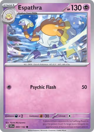 Espathra 69/142 Pokemon card