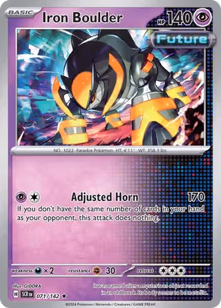 Iron Boulder 71/142 Pokemon card