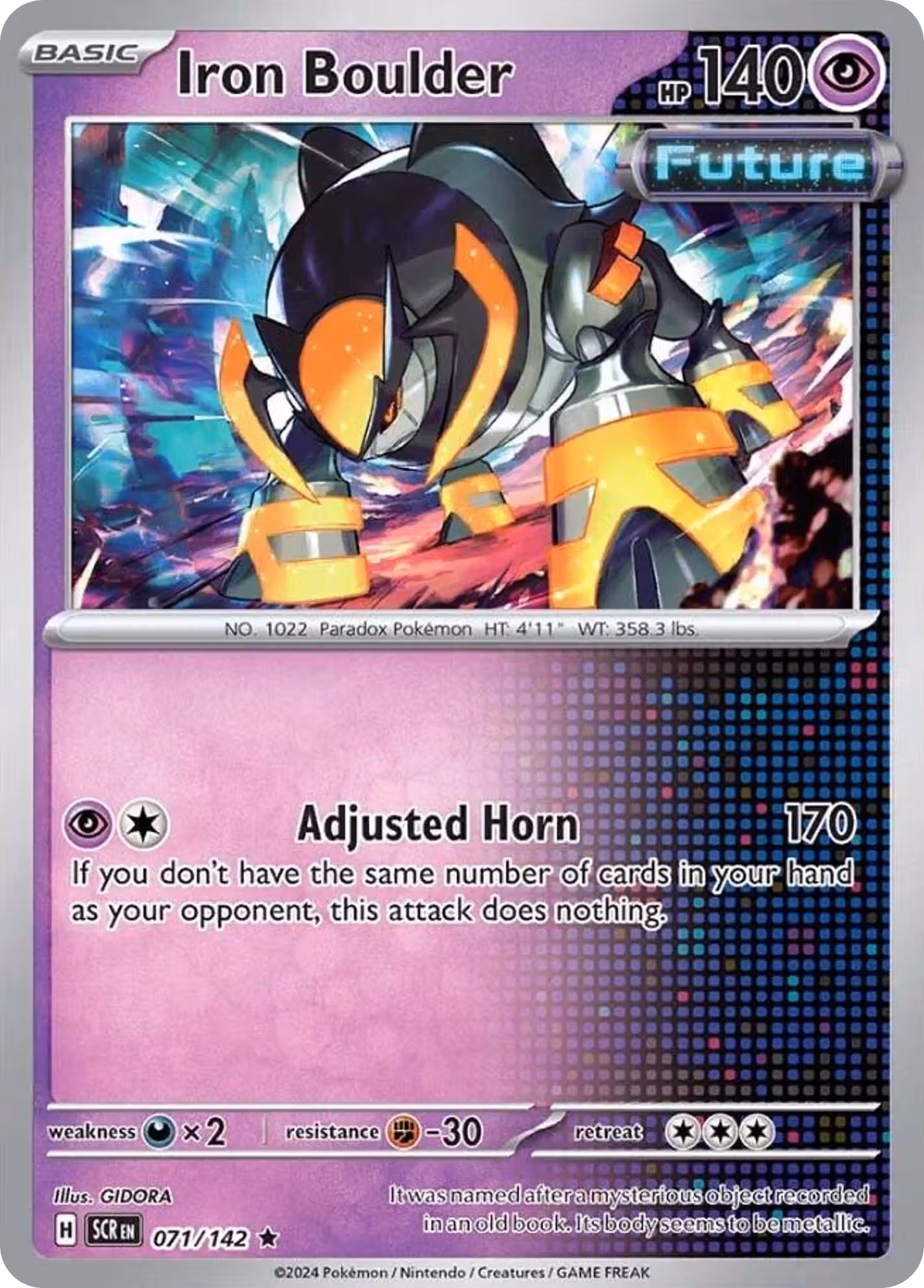 Iron Boulder 71/142 Pokemon card
