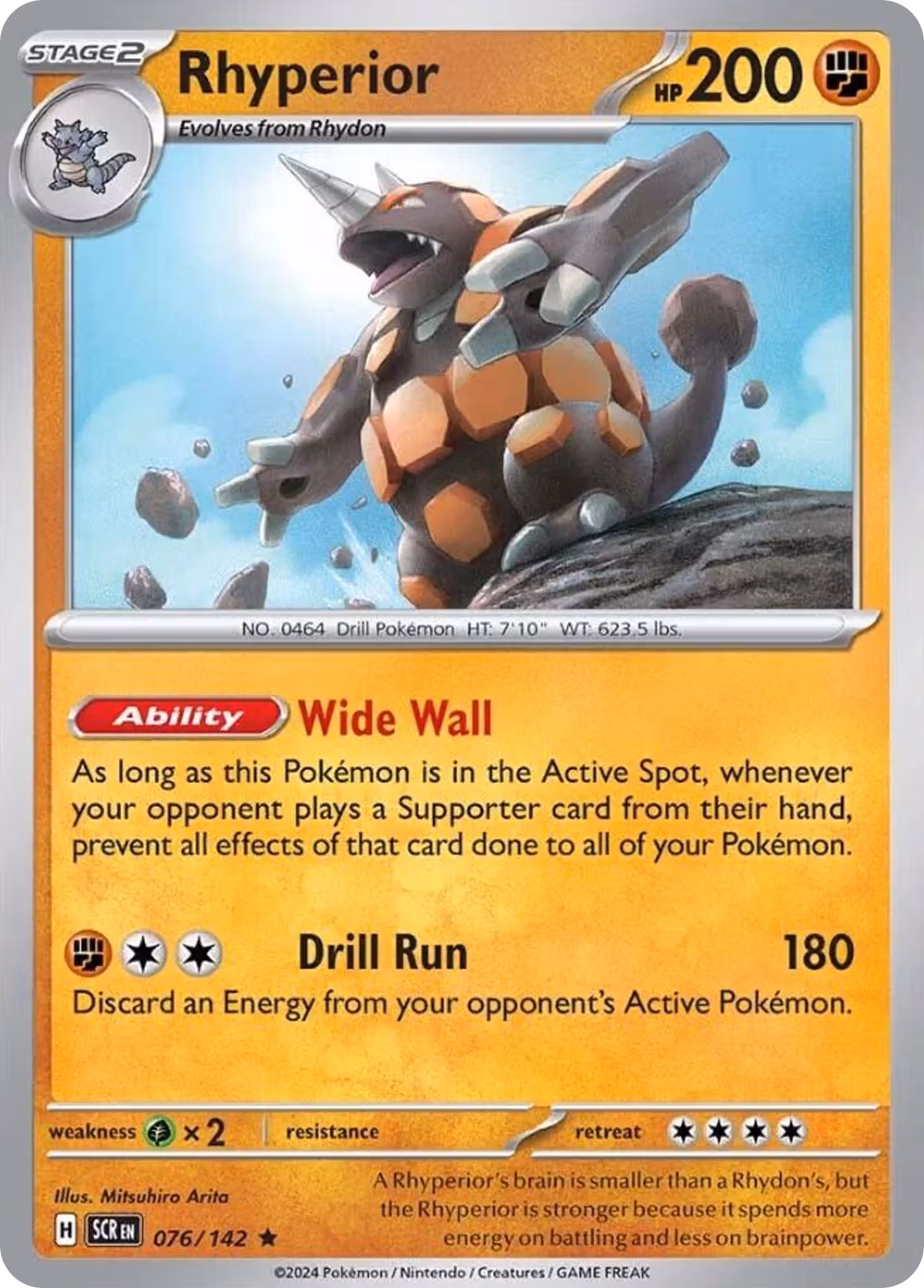 Rhyperior 76/142 Pokemon card