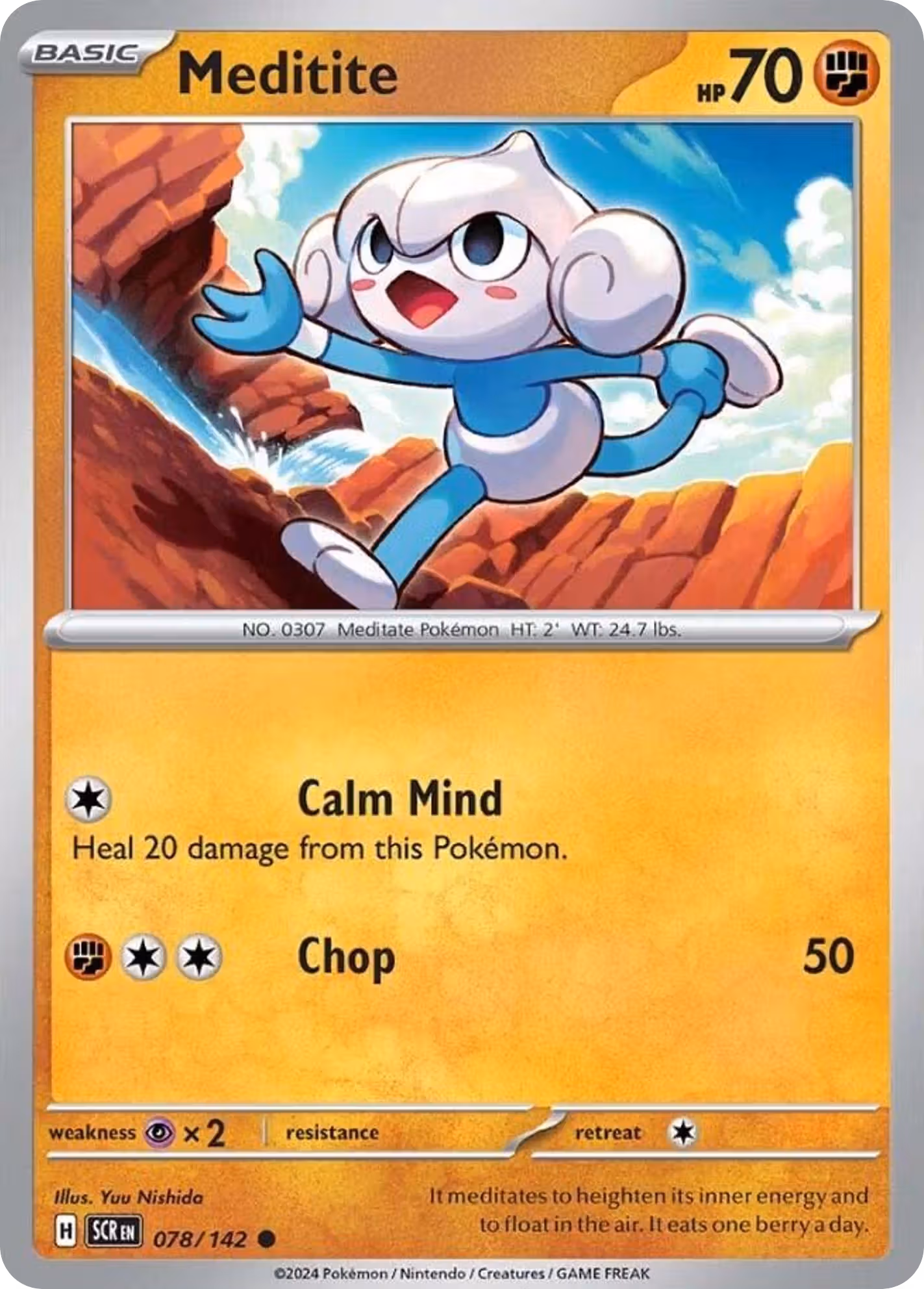 Meditite 78/142 Pokemon card