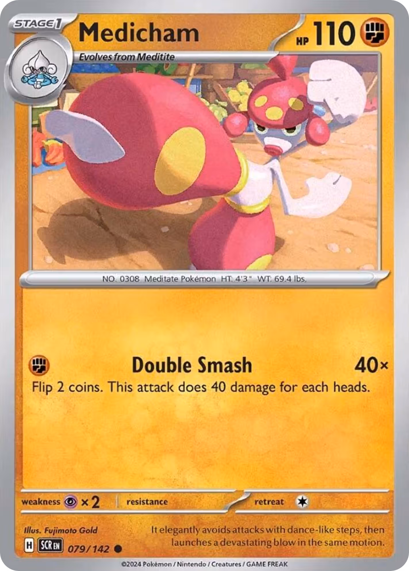 Medicham 79/142 Pokemon card