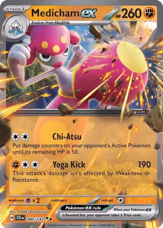 Medicham ex 80/142 Pokemon card
