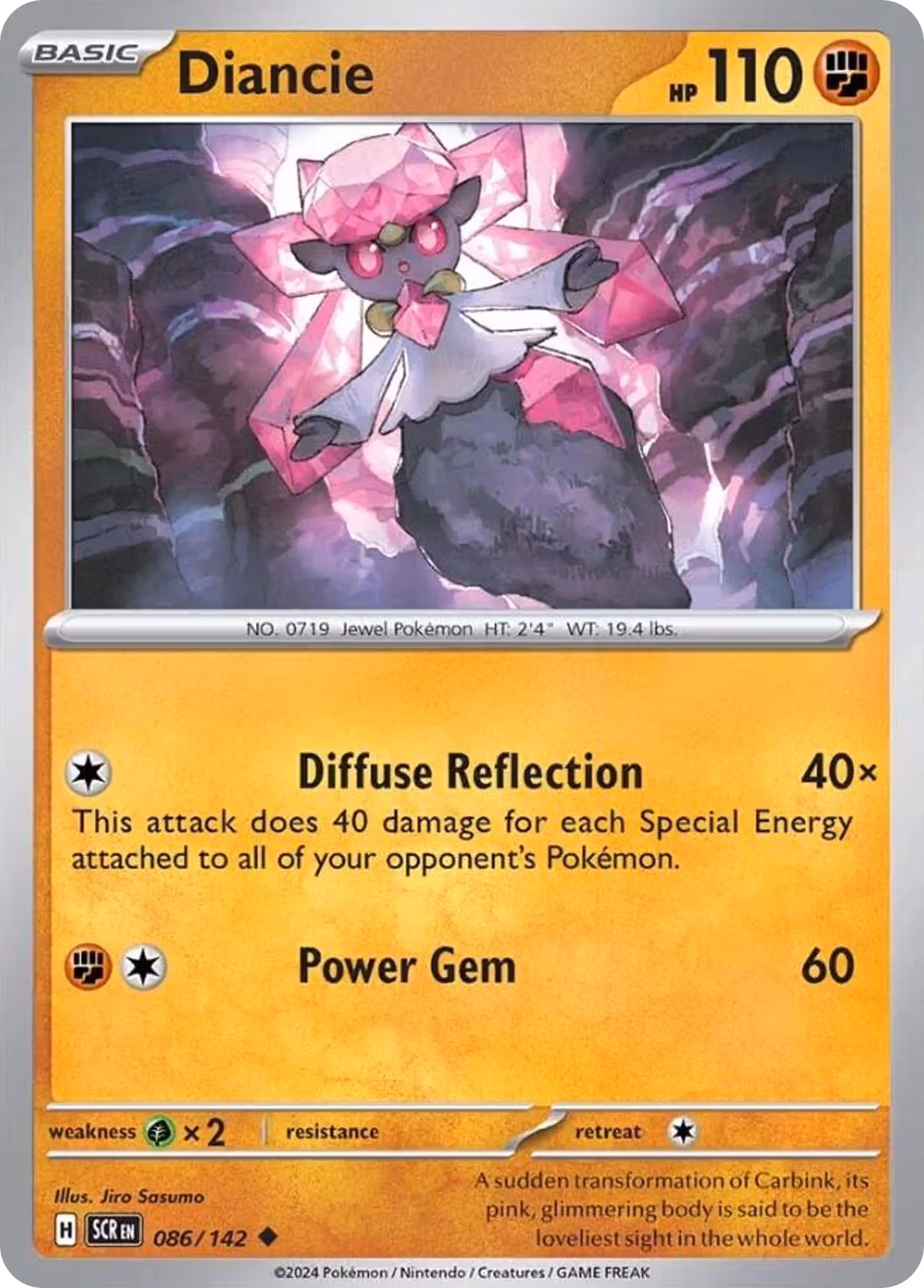 Diancie 86/142 Pokemon card