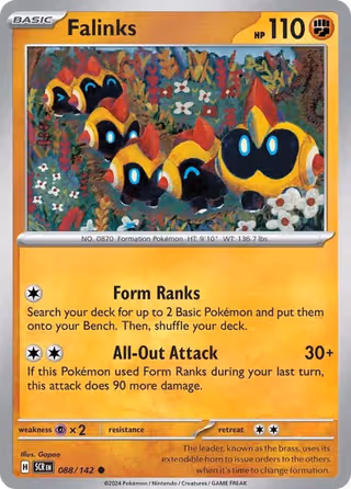 Falinks 88/142 Pokemon card