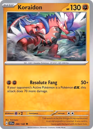 Koraidon 90/142 Pokemon card