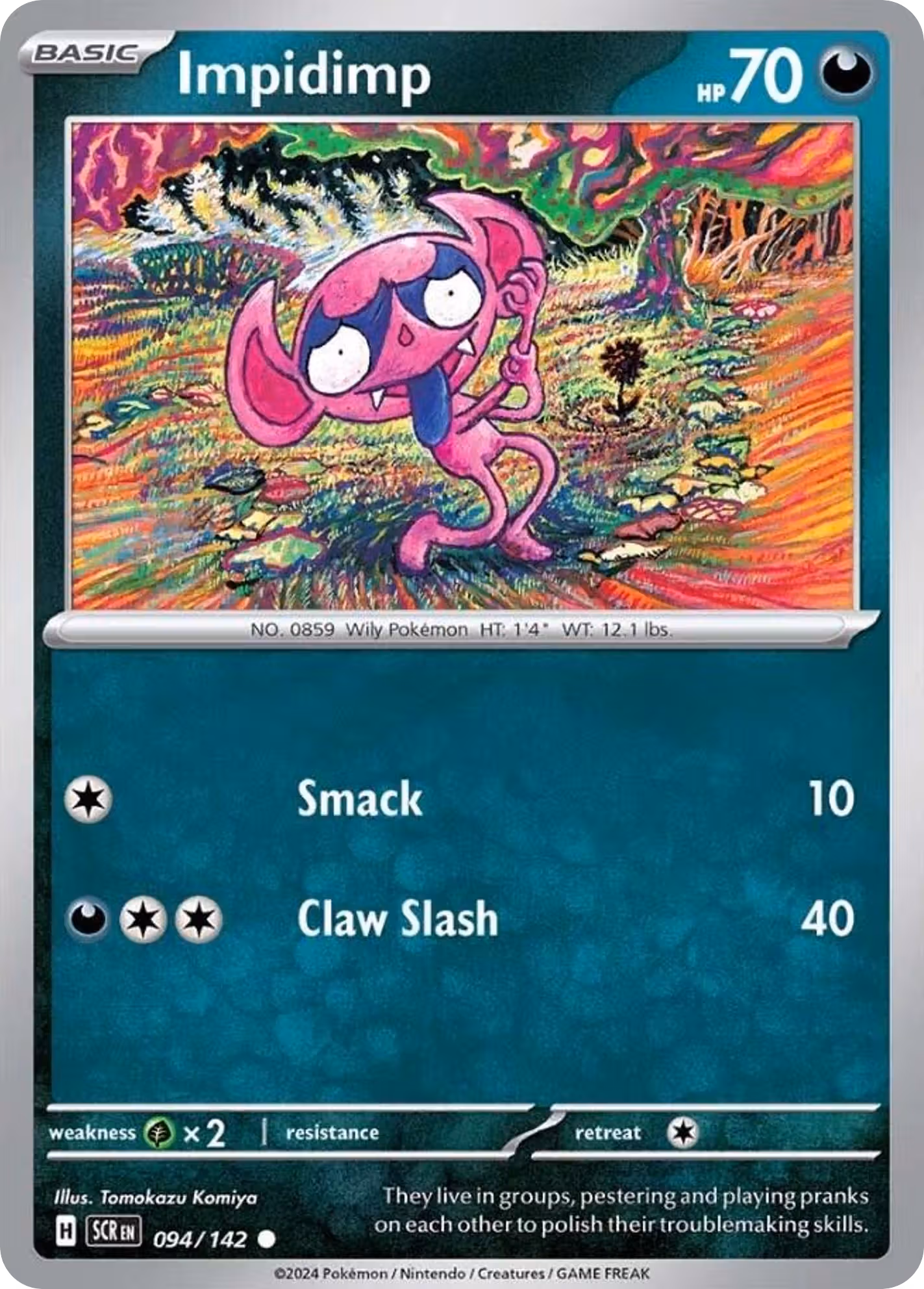 Impidimp 94/142 Pokemon card