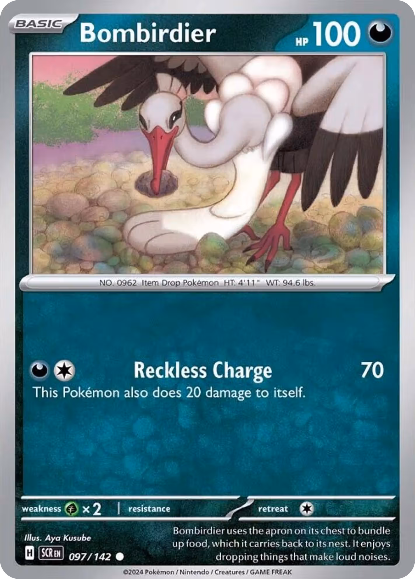Bombirdier 97/142 Pokemon card