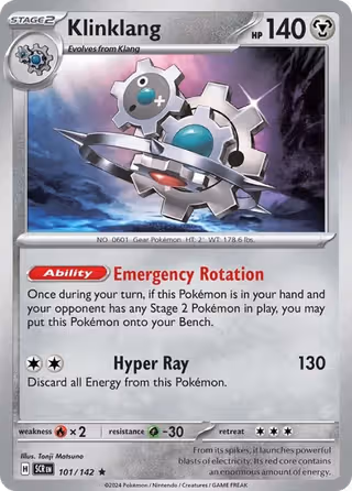 Klinklang 101/142 Pokemon card