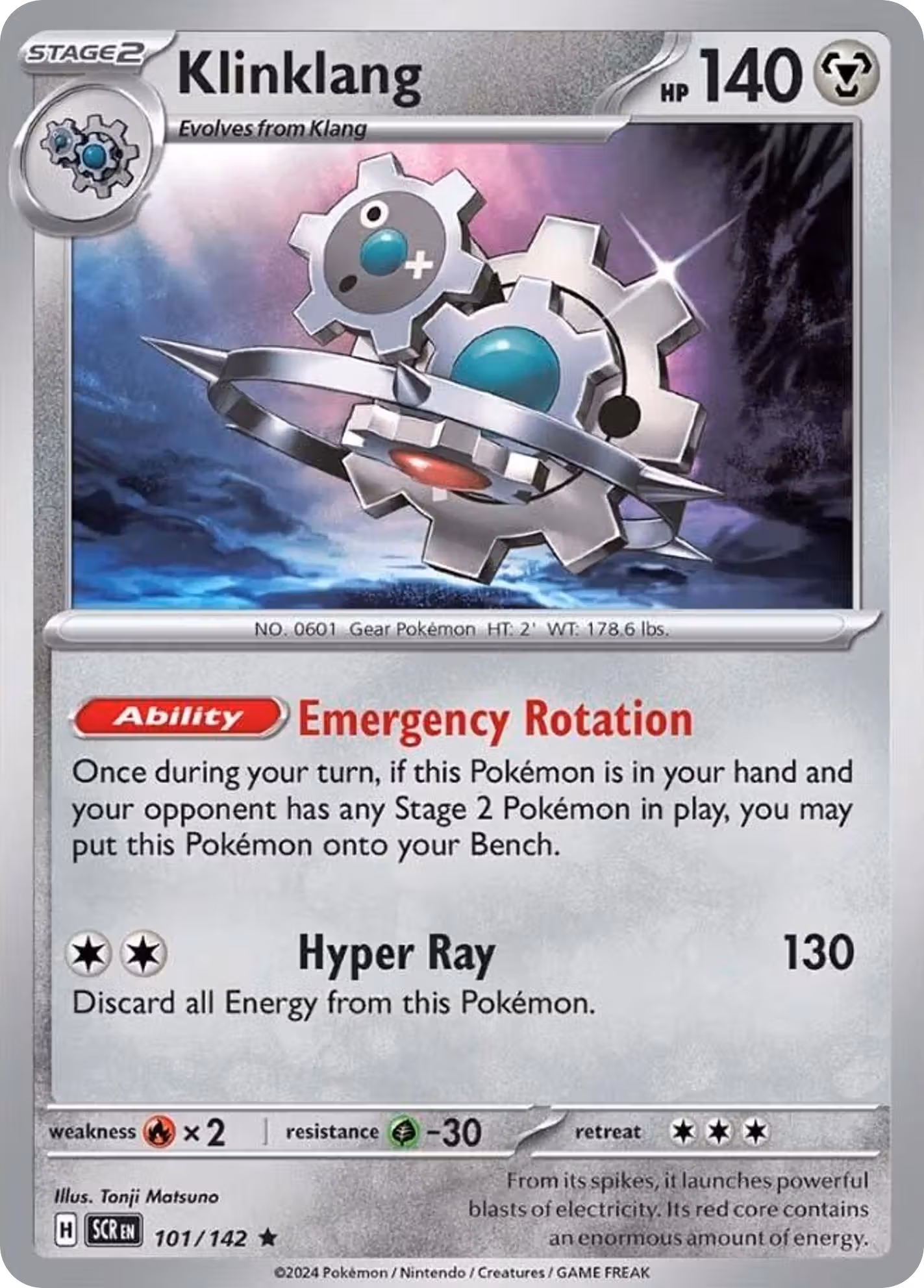 Klinklang 101/142 Pokemon card