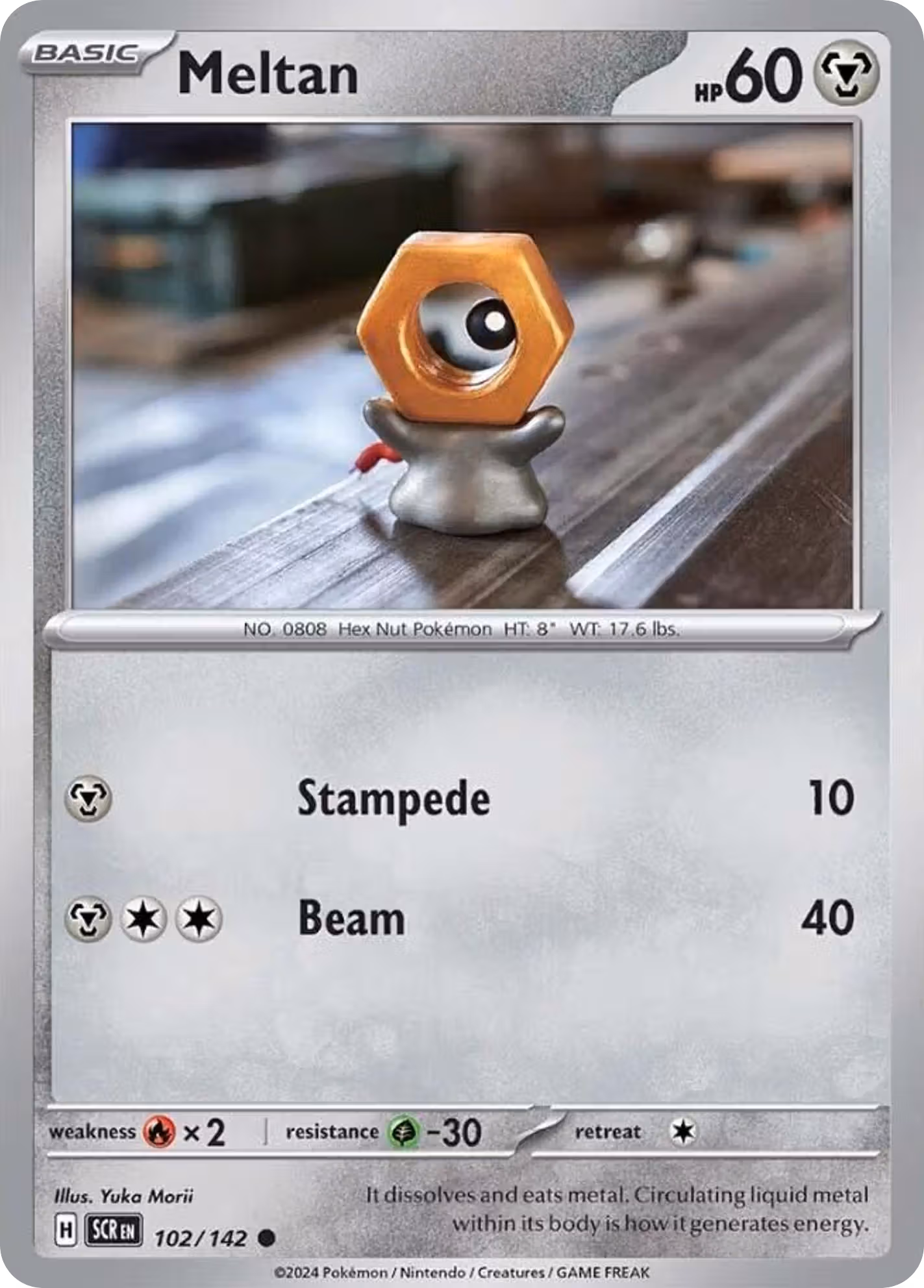 Meltan 102/142 Pokemon card