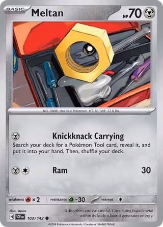 Meltan 103/142 Pokemon card