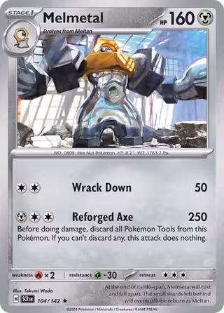 Melmetal 104/142 Pokemon card