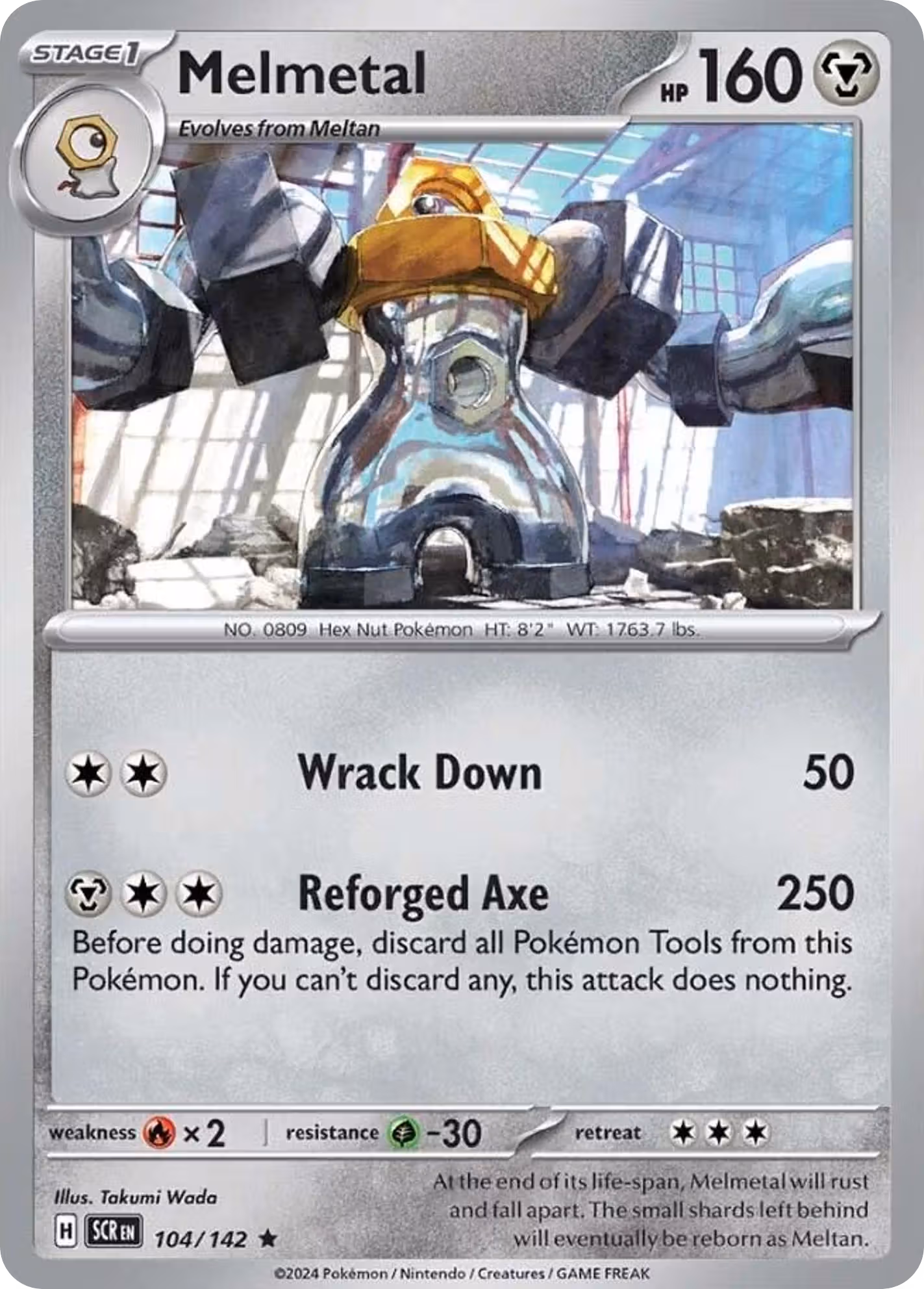 Melmetal 104/142 Pokemon card