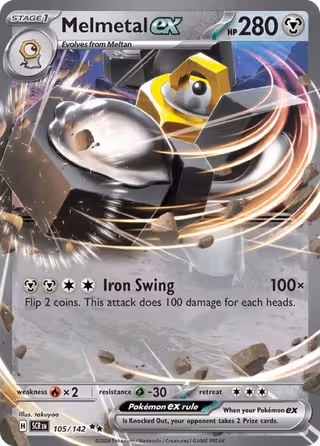 Melmetal ex 105/142 Pokemon card