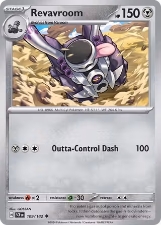 Revavroom 109/142 Pokemon card