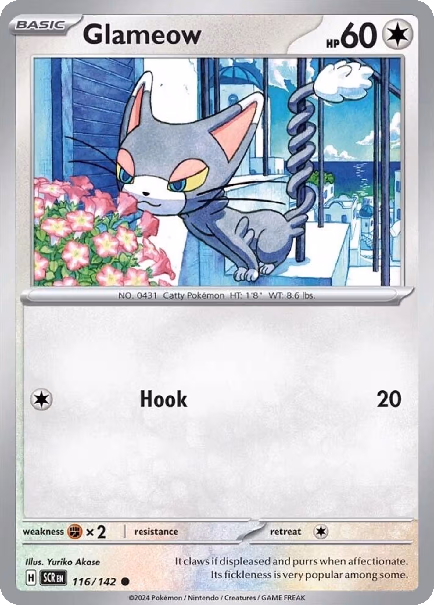 Glameow 116/142 Pokemon card