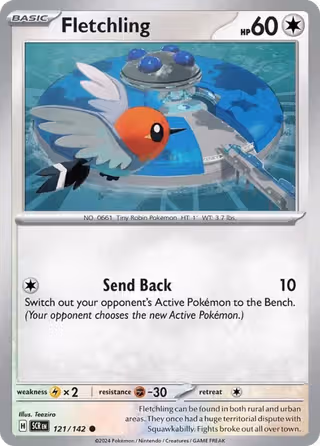 Fletchling 121/142 Pokemon card