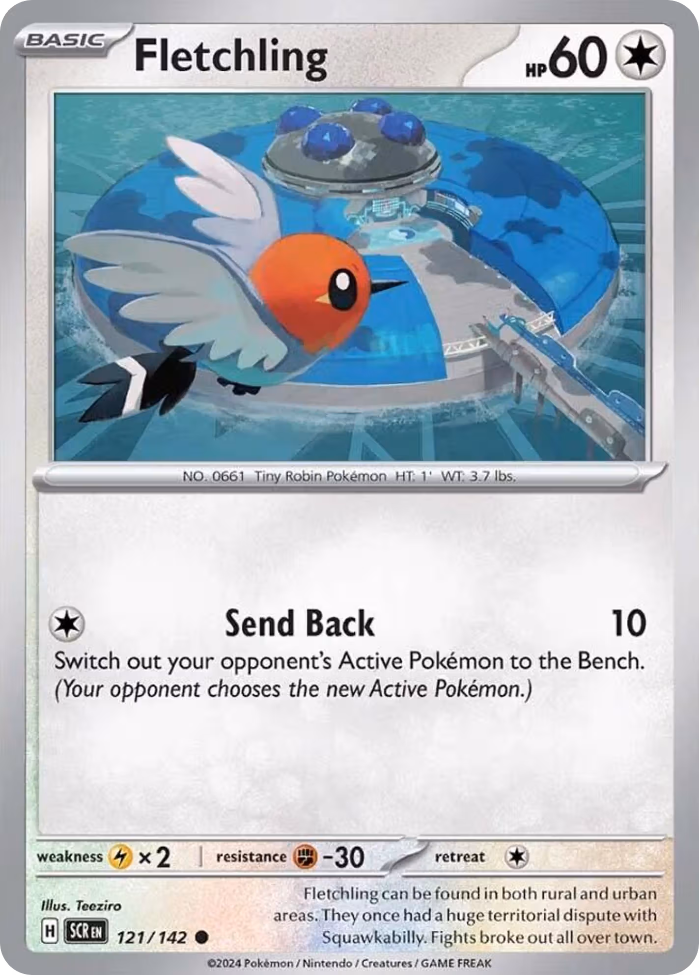 Fletchling 121/142 Pokemon card