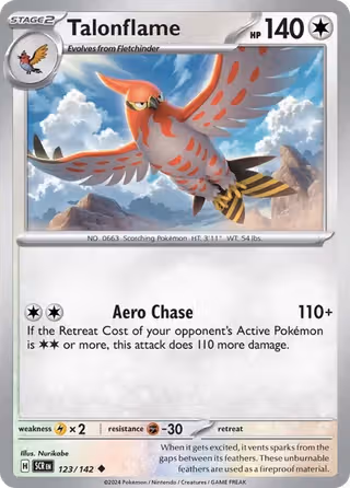 Talonflame 123/142 Pokemon card