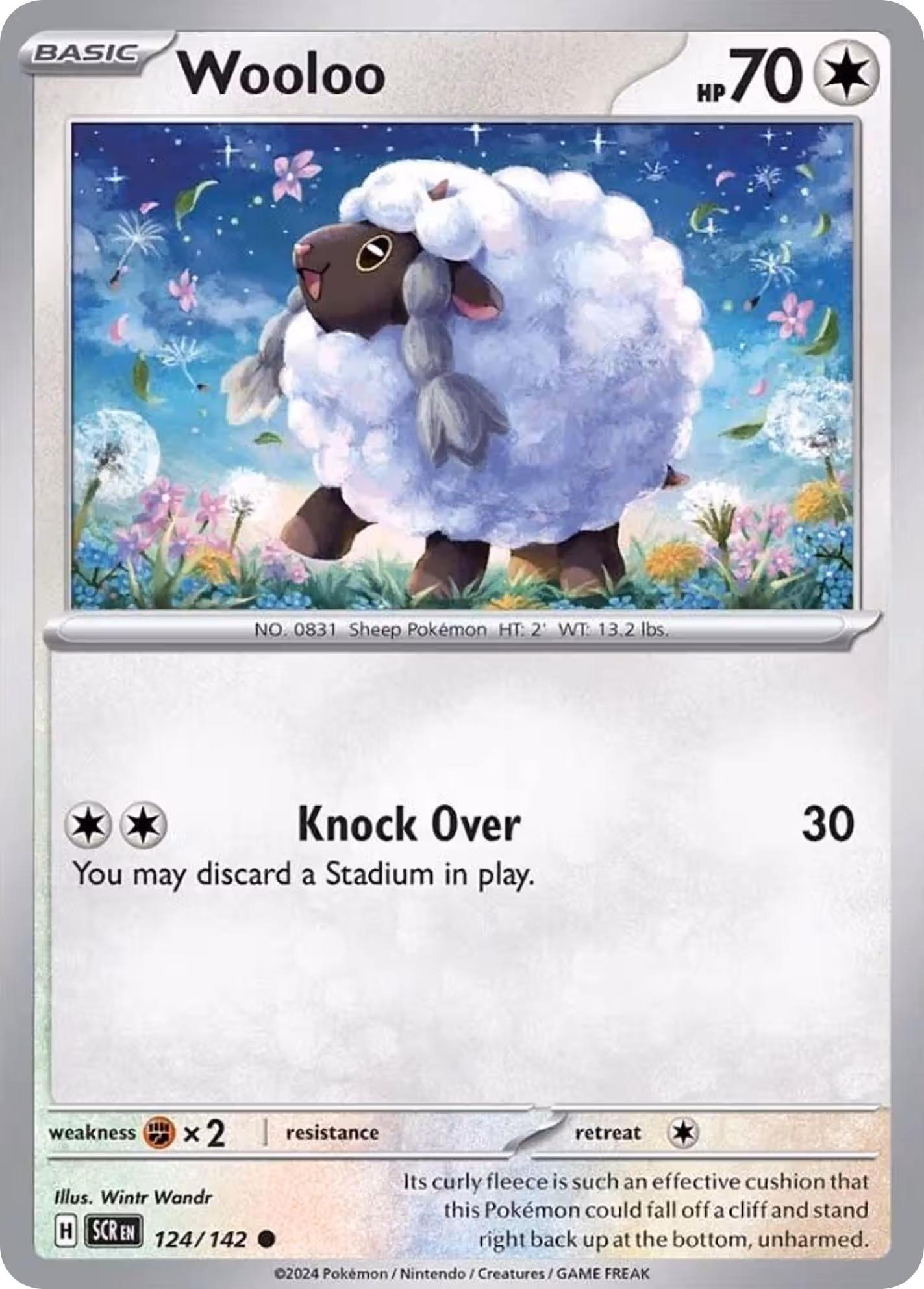 Wooloo 124/142 Pokemon card