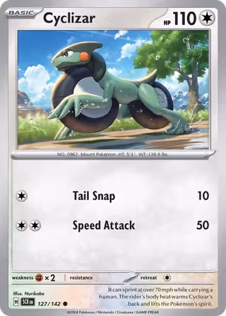Cyclizar 127/142 Pokemon card