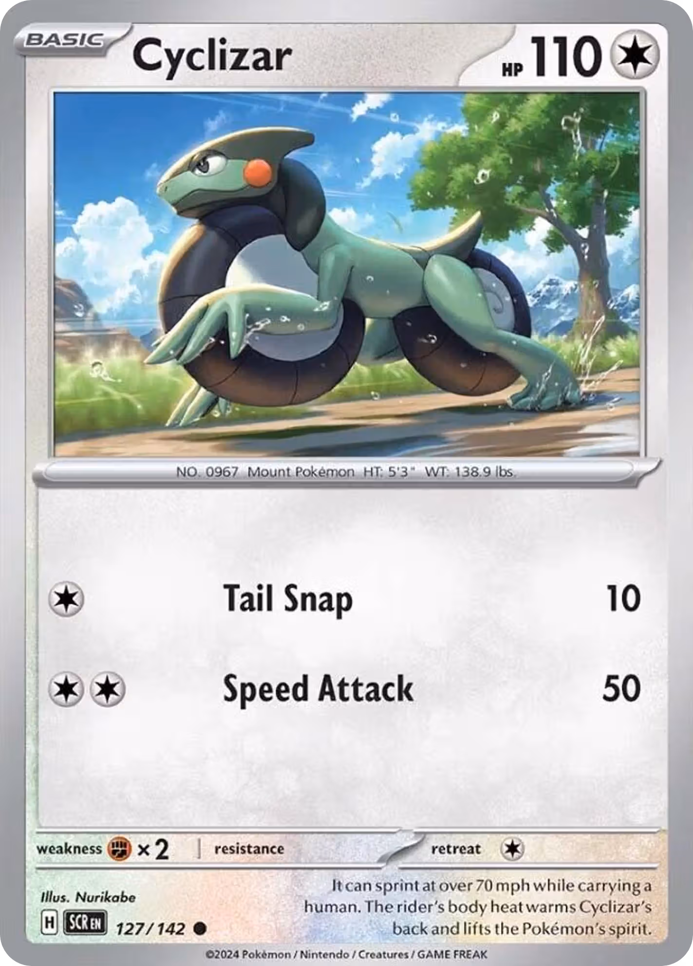 Cyclizar 127/142 Pokemon card