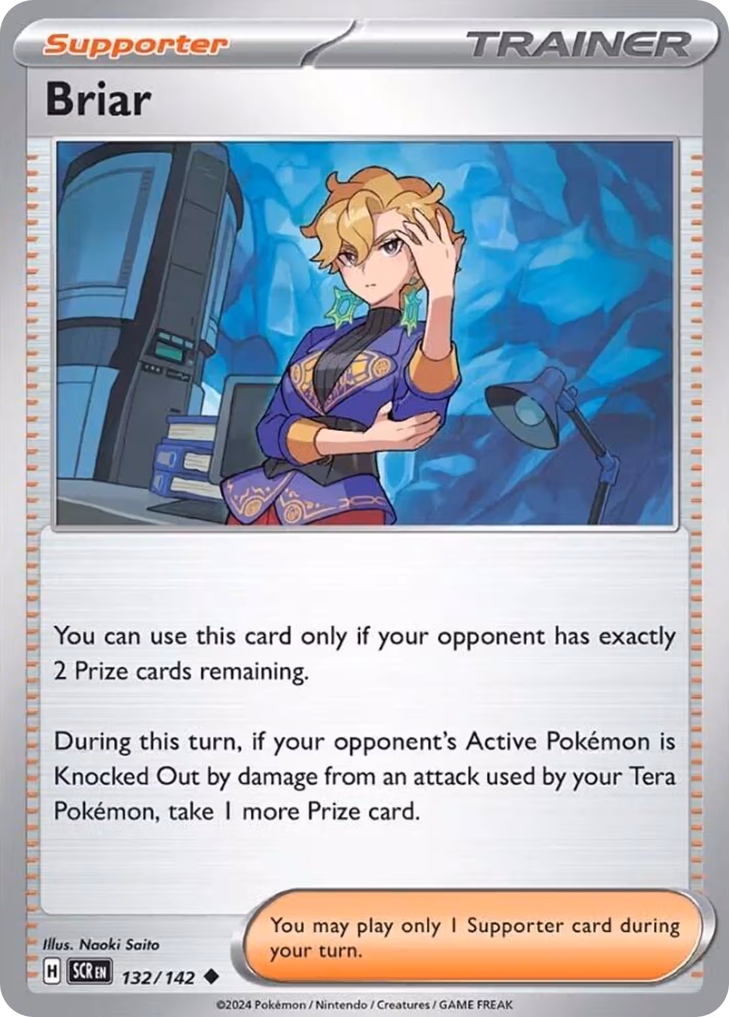 Briar 132/142 Pokemon card