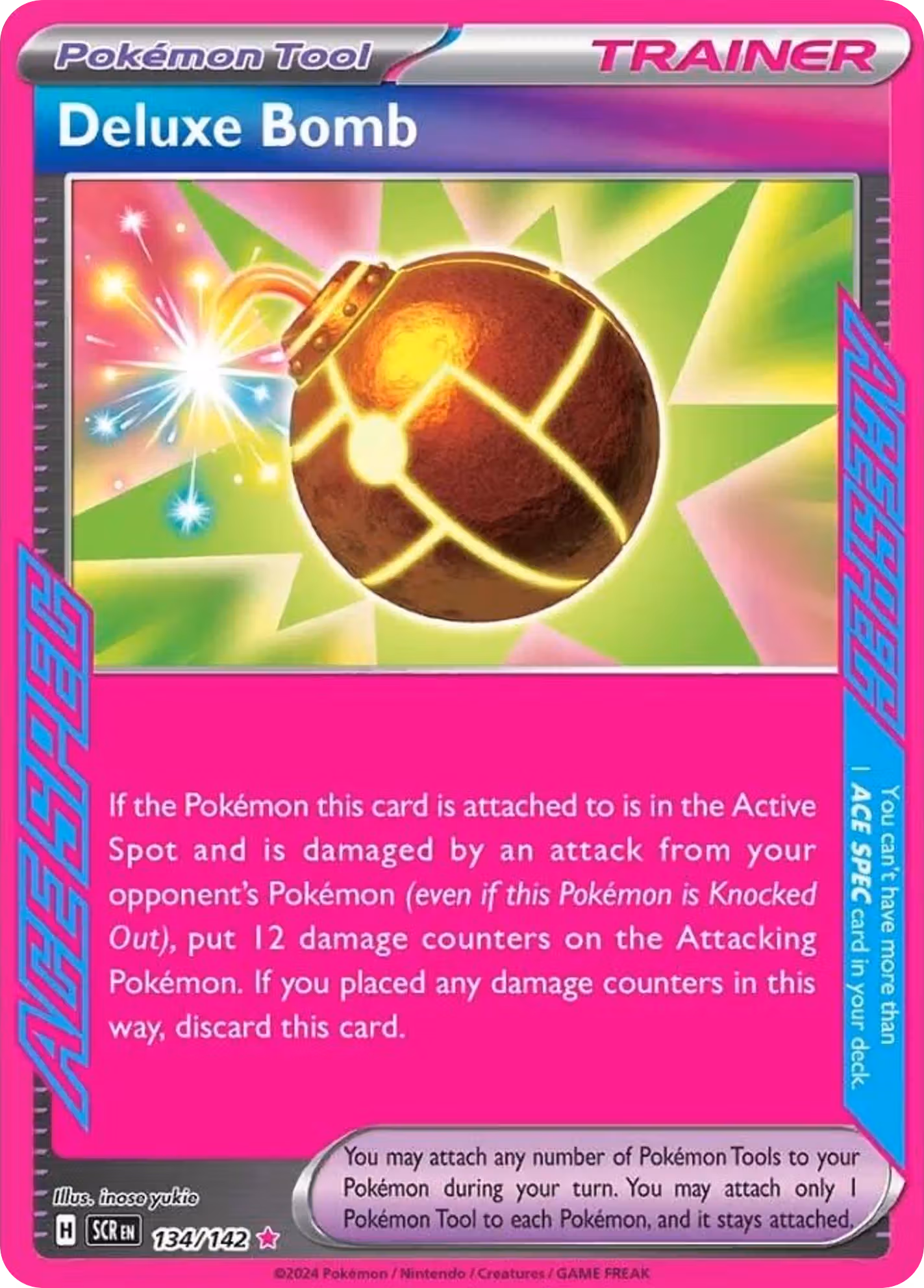 Deluxe Bomb 134/142 Pokemon card