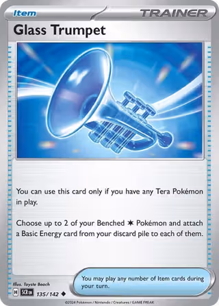 Glass Trumpet 135/142 Pokemon card
