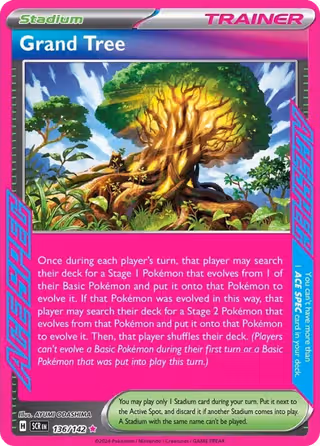 Grand Tree 136/142 Pokemon card