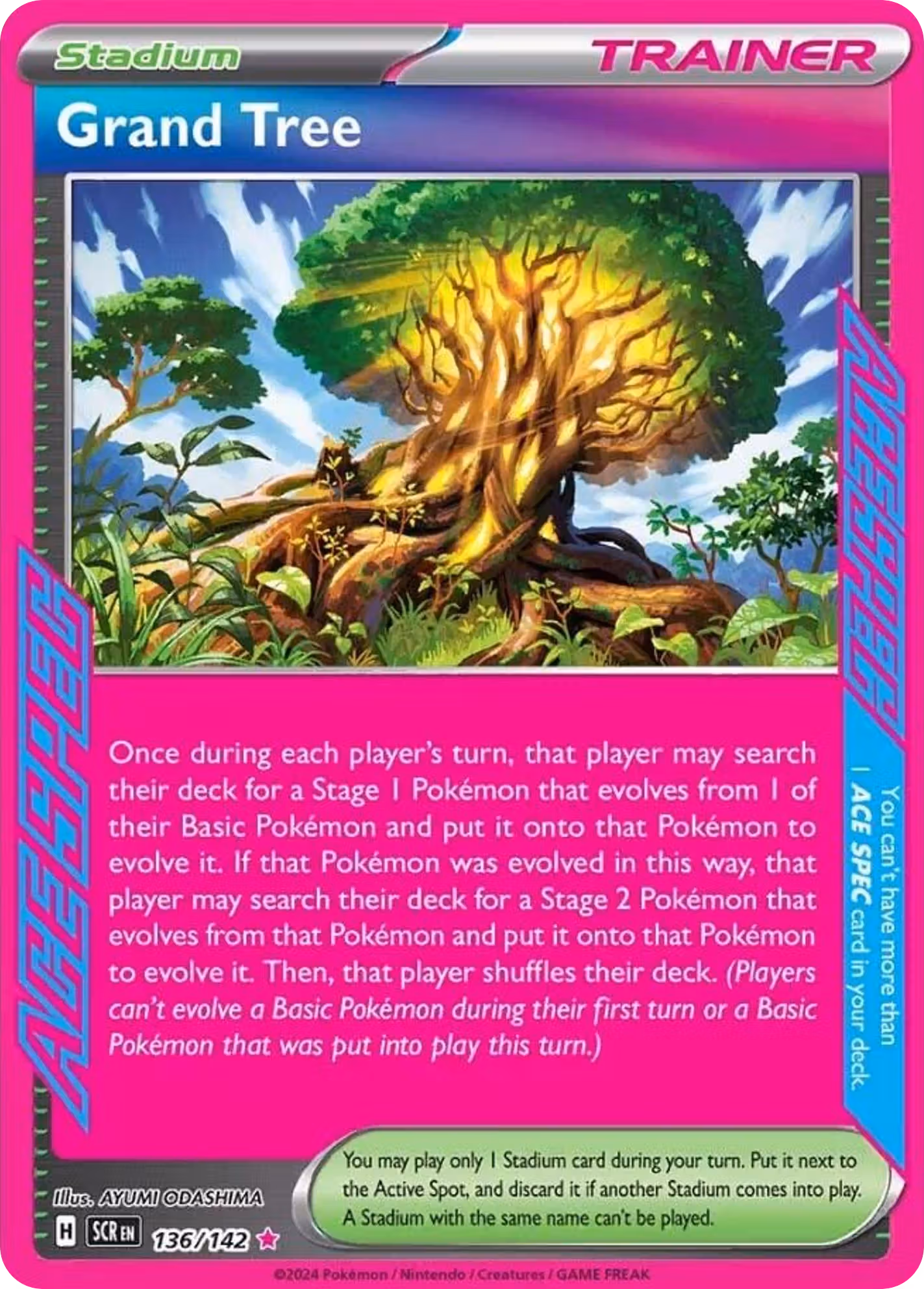 Grand Tree 136/142 Pokemon card