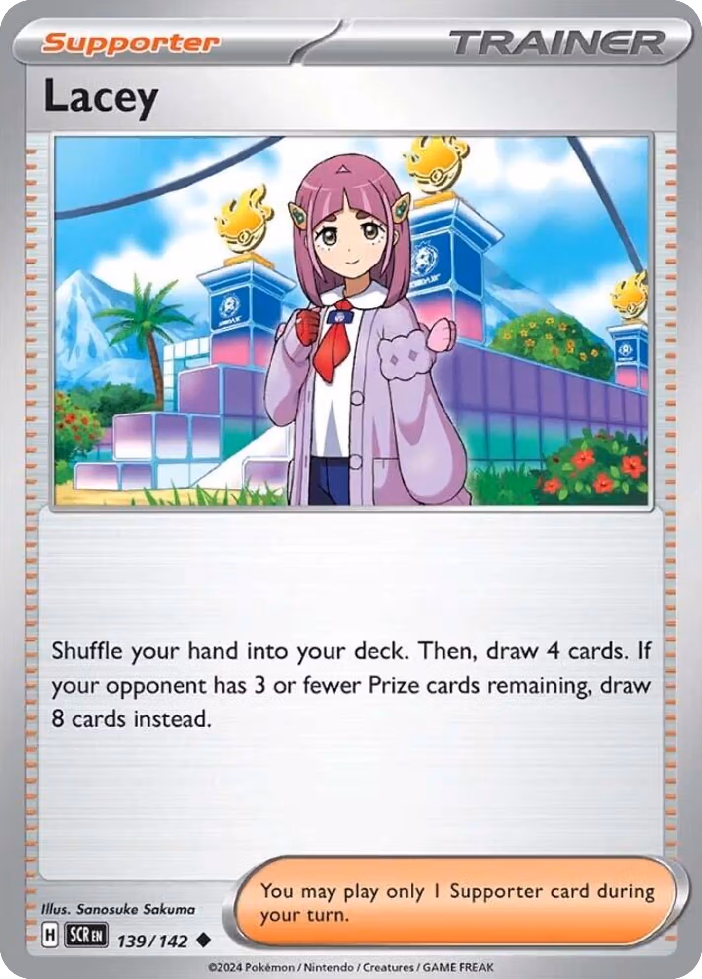Lacey 139/142 Pokemon card