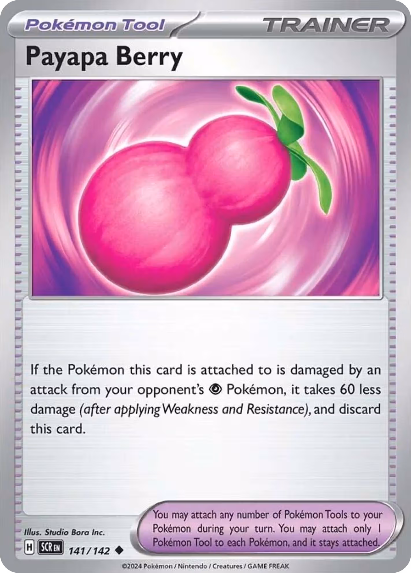 Payapa Berry 141/142 Pokemon card