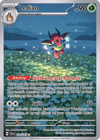 Ledian 144/142 Pokemon card