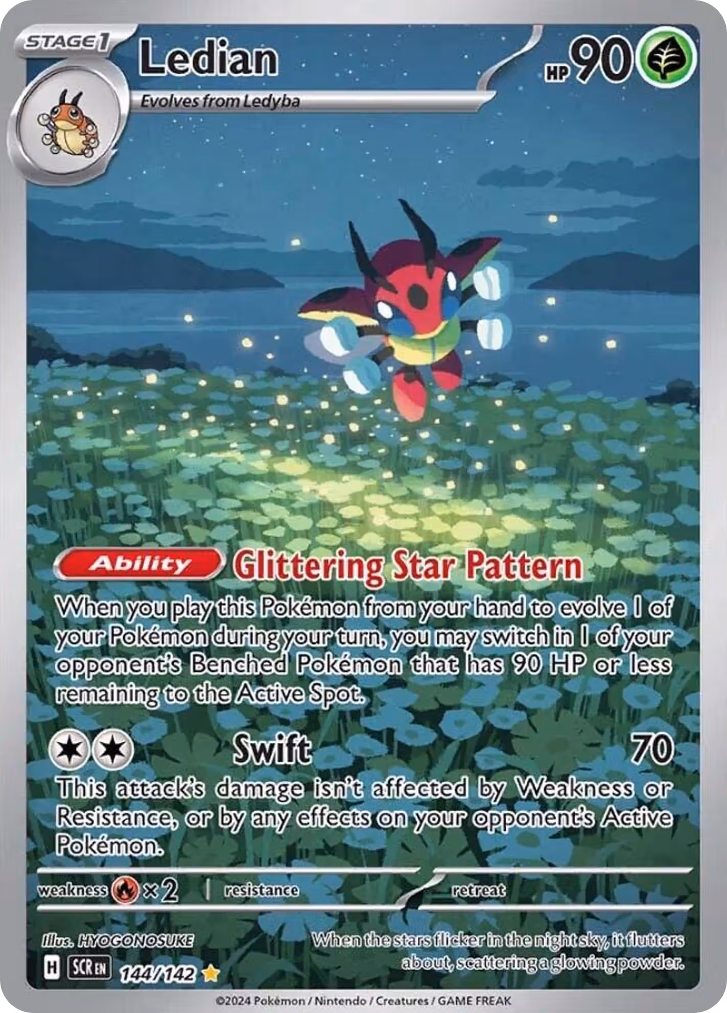 Ledian 144/142 Pokemon card