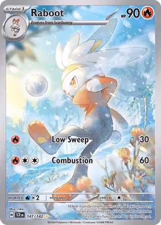 Raboot 147/142 Pokemon card
