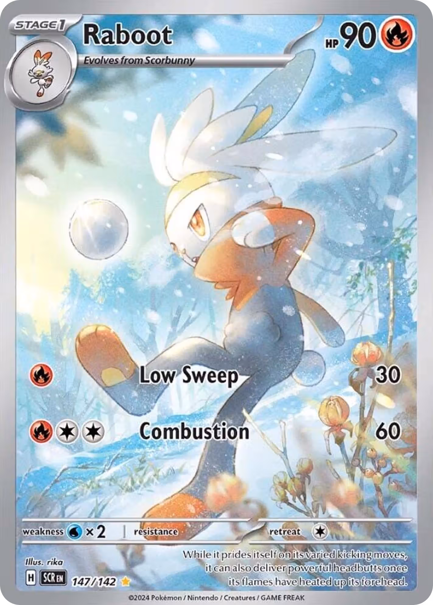 Raboot 147/142 Pokemon card