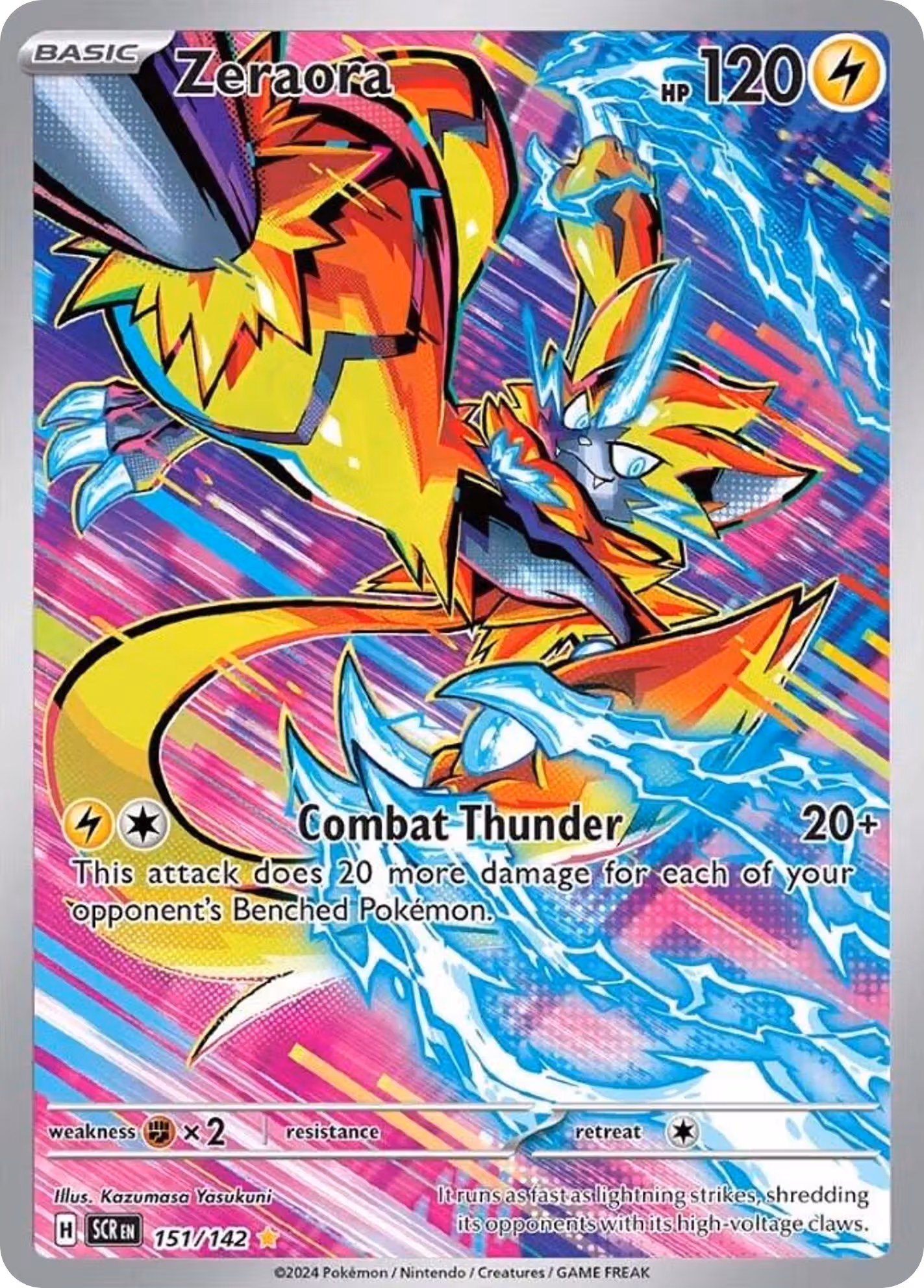 Zeraora 151/142 Pokemon card