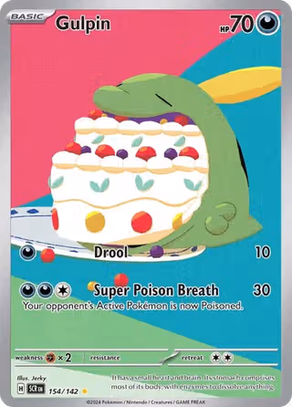 Gulpin 154/142 Pokemon card