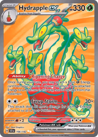 Hydrapple ex 156/142 Pokemon card