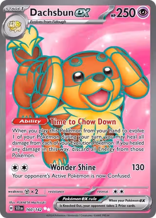 Dachsbun ex 160/142 Pokemon card