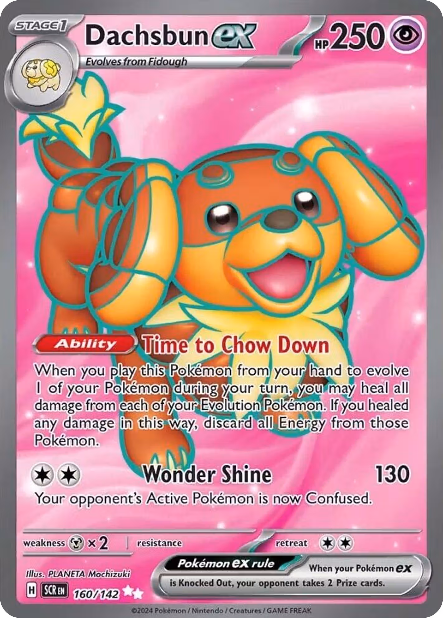 Dachsbun ex 160/142 Pokemon card
