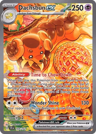 Dachsbun ex 169/142 Pokemon card