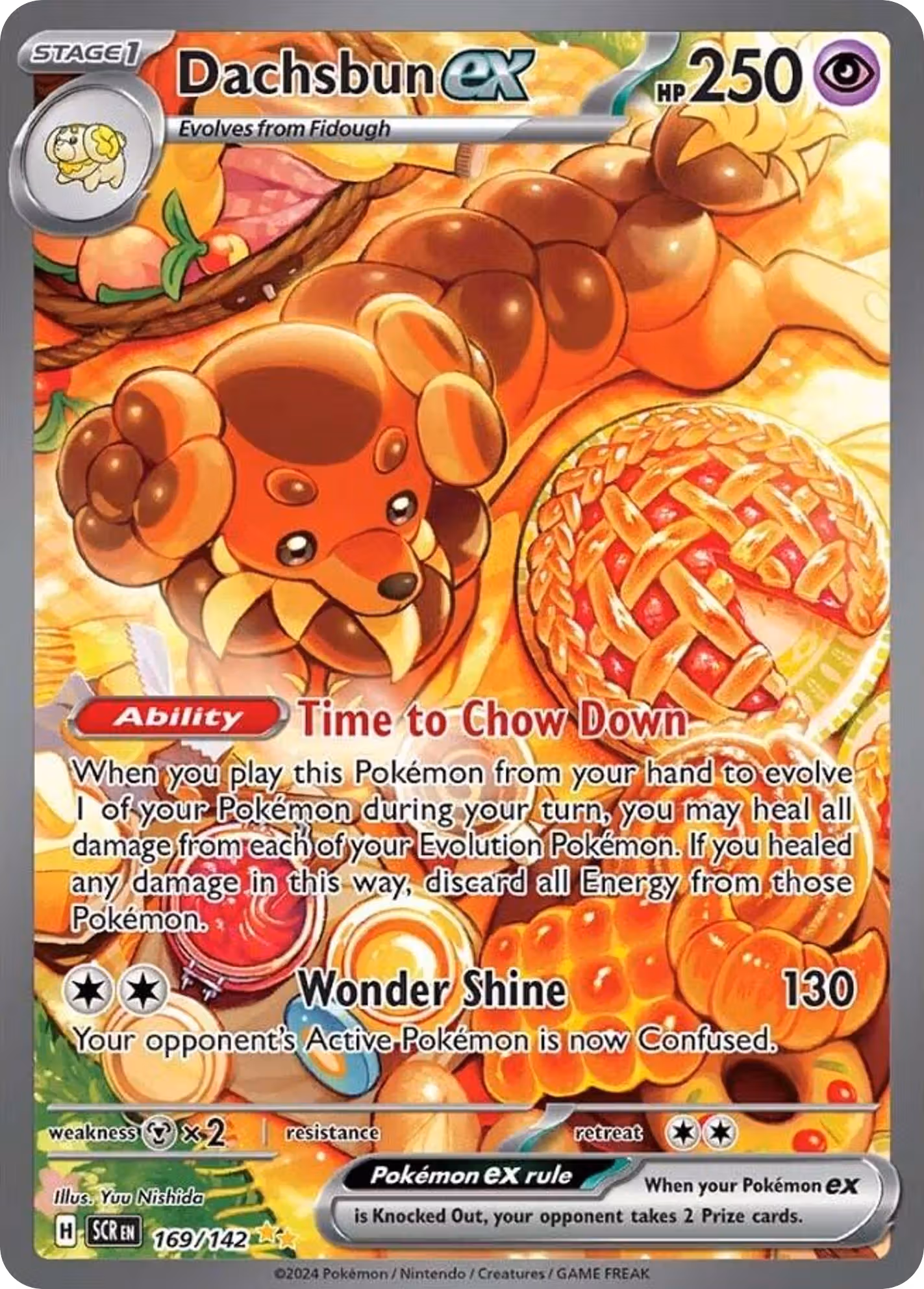 Dachsbun ex 169/142 Pokemon card