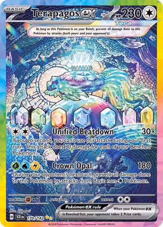 Terapagos ex 170/142 Pokemon card