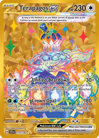Terapagos ex 173/142 Pokemon card