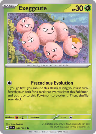 Exeggcute 1/191 Pokemon card