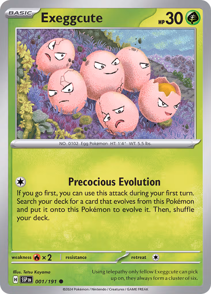 Exeggcute 1/191 Pokemon card