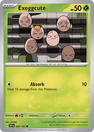 Exeggcute 2/191 Pokemon card